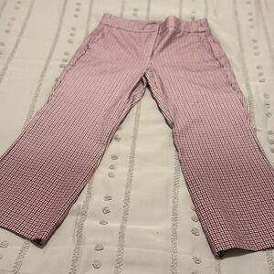 J. Crew Red, blue and White Plaid Pants